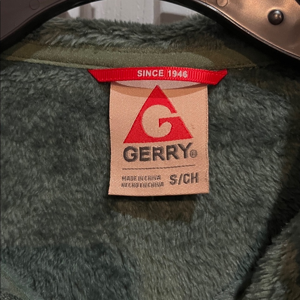 Gerry Gray Green Fleece with Pockets Cozy Hoodie Size Small - Picture 4 of 6